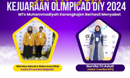 MTs Muhammadiyah Karangkajen Yogyakarta Menorehkan Prestasi Gemilang di Olimpiade Ahmad Dahlan VII