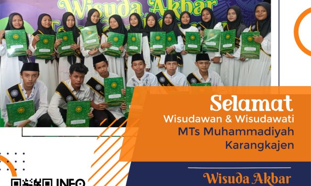 Wisuda Akbar Tahfidzul Qur’an MTs Muhammadiyah Karangkajen