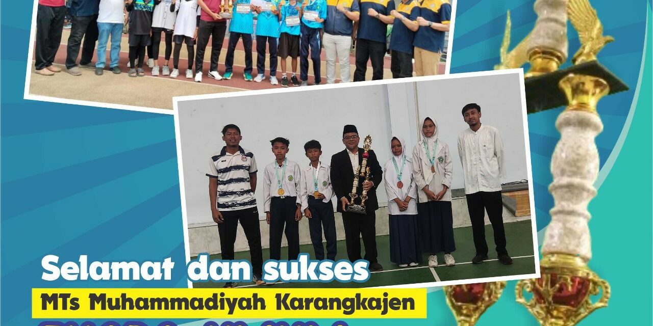 MTs Muhammadiyah Karangkajen Raih Juara Umum Atletik Tingkat SMP/MTs se-D.I. Yogyakarta