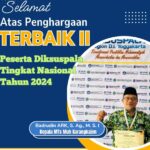 Kepala MTsM Karangkajen Raih Penghargaan Terbaik II di Diksuspala Nasional