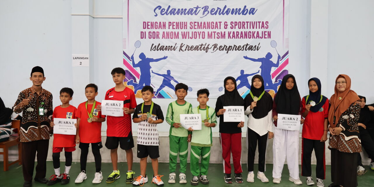 MTs Muhammadiyah Unggulan Karangkajen Sukses Gelar Lomba Bulutangkis Pekan Kompetisi Madrasah 2025